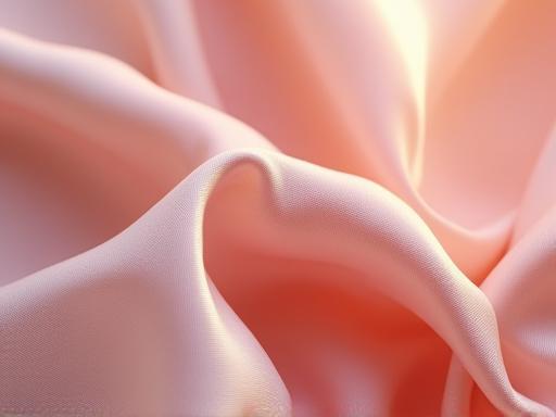 Close-up of high-quality silk fabric