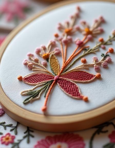 Sample of intricate embroidery