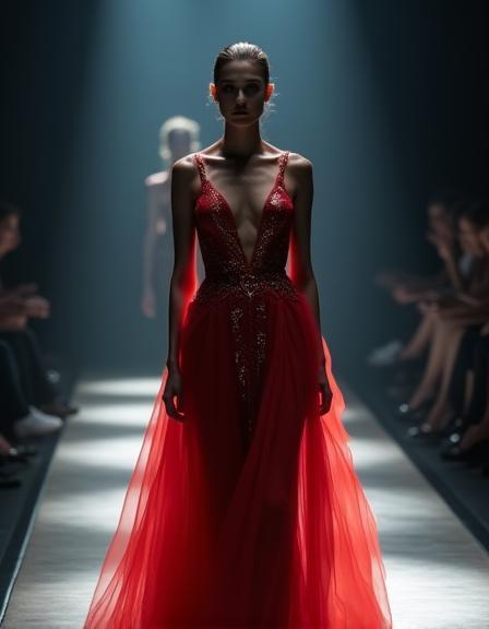 High fashion runway look
