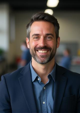 Portrait of Andrea Moretti, Production Manager